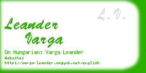 leander varga business card